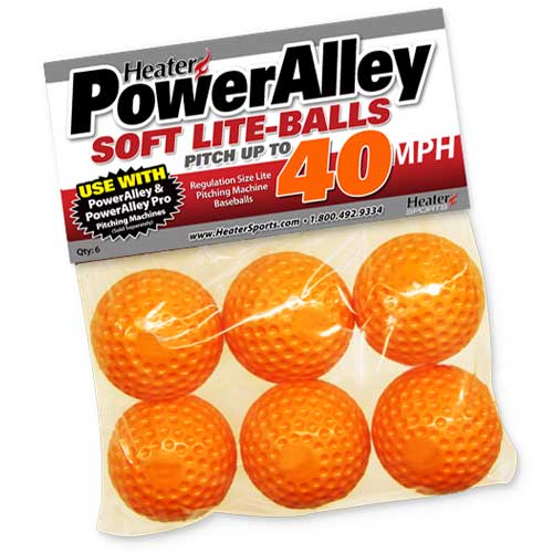 PowerAlley 40 MPH Orange Lite Baseballs