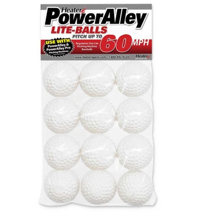 PowerAlley 60 MPH/97KPH Lite Cricket Balls