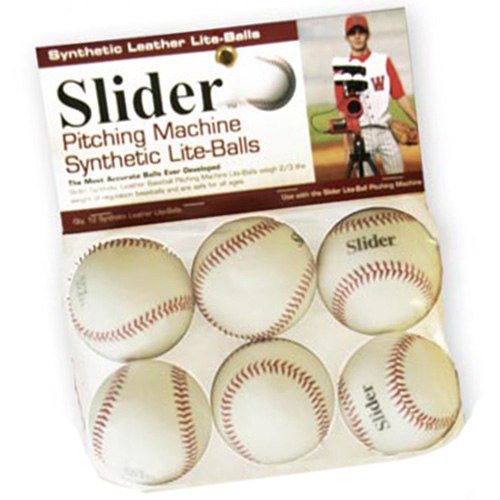 Slider Lite Synthetic Leather Pitching Machine Baseballs