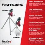 Heater Sports HTR299 - Heater Jr. Real Baseball Pitching Machine